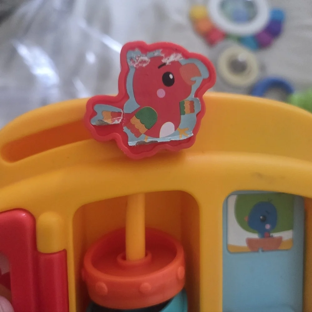 Colorful Kids Toy Set with School Bus and Accessories